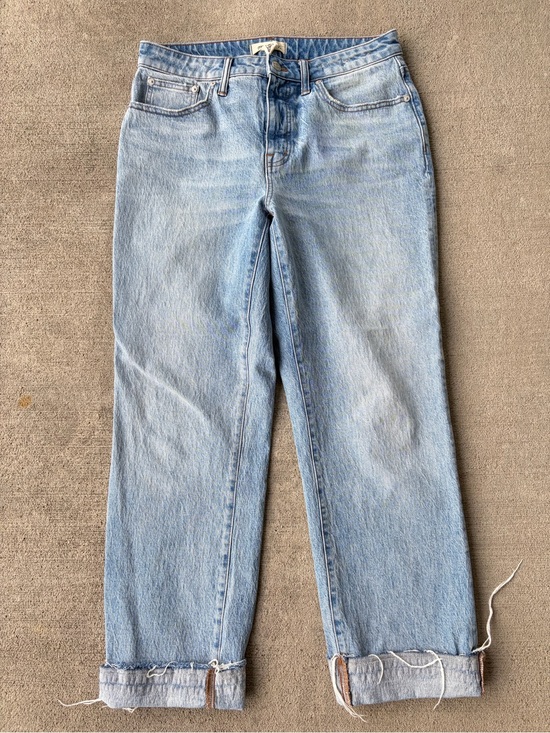Madewell Denim - Madewell the curvy mid rise 90s straight leg denim jeans stretchy 29/8 high rise
